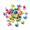 UV Plating Opaque Acrylic European Beads SACR-Z007-01L-1