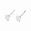 925 Sterling Silver Stud Earring Findings STER-K167-045C-S-1