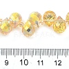 Electroplate Glass Beads Strands EGLA-D030-17J-4