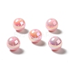 UV Plating Rainbow Iridescent Acrylic Beads PACR-D070-01D-1