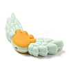 Wing Food Grade Eco-Friendly Silicone Focal Beads SIL-C004-01B-3