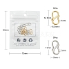 10Pcs 2 Colors 304 Stainless Steel S Hook Clasps STAS-YW0001-31-2