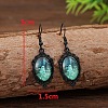 Zinc Alloy Glass Dangle Earrings FS-WG599E5-02-2