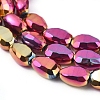 Electroplate Glass Beads Strands EGLA-G036-A-FP02-3