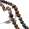 Natural Petrified Wood Round Bead Strands G-F266-08-14mm-4