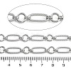 Rack Plating Brass Oval Link Chains CHC-G023-07P-3