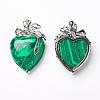 Malachite Pendants KK-P103-A13-2