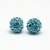 Polymer Clay Rhinestone Beads RB-A053-8mm-03-1