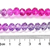 Transparent Painted Glass Beads Strands X1-DGLA-A034-T6mm-A06-4