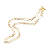 Brass Link Chain Necklaces X-NJEW-JN03365-2