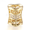 Brass Micro Pave Cubic Zirconia Beads ZIRC-J018-29-2