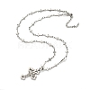 304 Stainless Steel Pendant Necklaces for Women Men NJEW-G115-01P-3