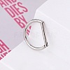 316L Stainless Steel Micro Pave Cubic Zirconia Hoop Nose Rings WG5D603-25-1