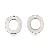 Tarnish Resistant 304 Stainless Steel Letter Charms STAS-O072-O-1