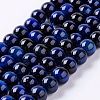 Natural Tiger Eye Bead Strands G-P276-03-8mm-1