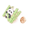 Panda with Bamboo Enamel Pins JEWB-L028-02G-02-3