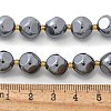 Terahertz Stone Round Beads Strands G-R002-01B-3