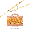 Brass Paperclip Chains CHC-R134-G-3