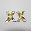 Transparent Epoxy Resin Pendants CRES-YW0002-12X-1