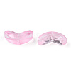 Spray Painted Transparent Glass Beads GLAA-T022-27D-3