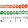 Transparent Painted Glass Beads Strands DGLA-A034-T6mm-A04-3