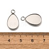 304 Stainless Steel Pendant Cabochons Settings STAS-F311-07P-3