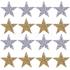 16Pcs 2 Colors Plastic Clothing Patches FIND-GF0008-80-7