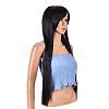 31.5 inch(80cm) Long Straight Cosplay Party Wigs OHAR-G008-08B-3