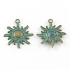 Zinc Alloy Solar Eclipse Pendants PALLOY-R065-037-LF-1