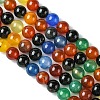 Natural Agate Beads Strands X-G-F417-05-8mm-4
