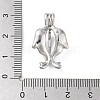 Alloy Bead Cage Pendants FIND-M012-01N-P-3