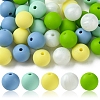 35Pcs Food Grade Eco-Friendly Silicone Focal Beads SIL-FS0001-22E-1