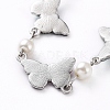 Link Bracelets & Dangle Earrings & Necklaces Jewelry Sets SJEW-JS01081-1-9