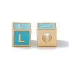Rack Plating Brass Enamel Beads KK-B060-04G-06L-1