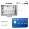 Rectangle 201 Stainless Steel Custom Thermal Transfer Wallet Card DIY-WH0252-037-2