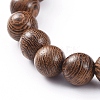 Unisex Wood Beads Stretch Bracelets BJEW-JB04960-4