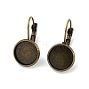 Brass Leverback Earring Findings KK-H023-AB-NF-1