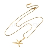 304 Stainless Steel Crystal Rhinestone Pendant Necklaces for Women NJEW-F378-01G-02-4