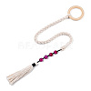 Handmade Macrame Wood Curtain Tiebacks MAKN-YWC0001-01-2