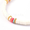Handmade Polymer Clay Heishi Bead Stretch Bracelets BJEW-JB05077-01-3
