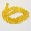 Natural White Jade Beads Strands G-G687-36E-8mm-2