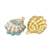304 Stainless Steel Enamel Pendants STAS-L299-25G-05-2
