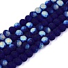 Transparent Glass Beads Strands EGLA-A044-T4mm-MB06-1