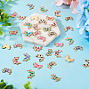 48Pcs 12 Styles Alloy Enamel Connector Charms ENAM-TA0001-59-5