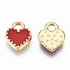 Alloy Enamel Charms X-ENAM-S126-015C-RS-3