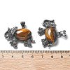Natural Tiger Eye Pendant G-H083-02AS-08-3