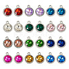 24Pcs 12 Colors K5 Glass Pendants FIND-TA0007-92P-2