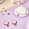 30Pcs 6 Colors Alloy Charms ENAM-TA0001-76-6