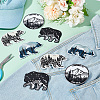 HOBBIESAY 8Pcs 4 Styles Animal Cloth Embroidered Appliques PATC-HY0001-42-4