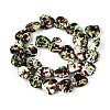 Spray Painted Synthetic Turquoise Beads Strands G-N352-28A-06-2